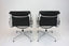 A Matching Pair of Vitra Eames EA 208 Chairs | Asphalt Dark Grey Leather