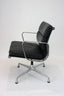 A Matching Pair of Vitra Eames EA 208 Chairs | Asphalt Dark Grey Leather