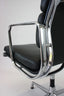 A Matching Pair of Vitra Eames EA 208 Chairs | Asphalt Dark Grey Leather