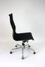 Vitra Eames EA 119 Aluminium Chair | Black Hopsack Fabric | Chrome