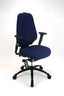 Rh Logic 400 Comfort Chairs | Blue Fabric | Standard Gas lift | XL Seat
