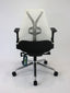 Herman Miller Sayl Chairs | Black Frame | Studio White Backrest | Polished Alu Base