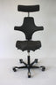 HAG Capisco Chair | Model: 8107 | Black Fabric | Headrest