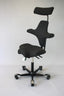 HAG Capisco Chair | Model: 8107 | Black Fabric | Headrest